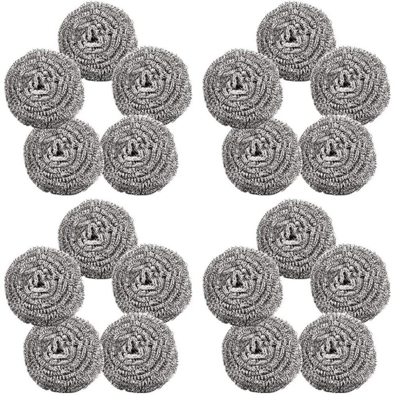 Lot De 3 éponges à Récurer En Fil De Cuivre - Pour Nettoyer Scories Et Résidus Tenaces - Multi-surfaces