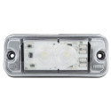HELLA Feu de position - LED - 24V - Montage encastré/Raccord fileté - ECE - Couleur du voyant: limpide - avant - Quantité: 1 - 2