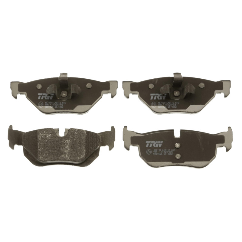 TRW GDB1626 Plaquettes de Frein Kit de 4 pour BMW 3 (E90) 2004-2012 Essieu Arrière et Autres Véhicules