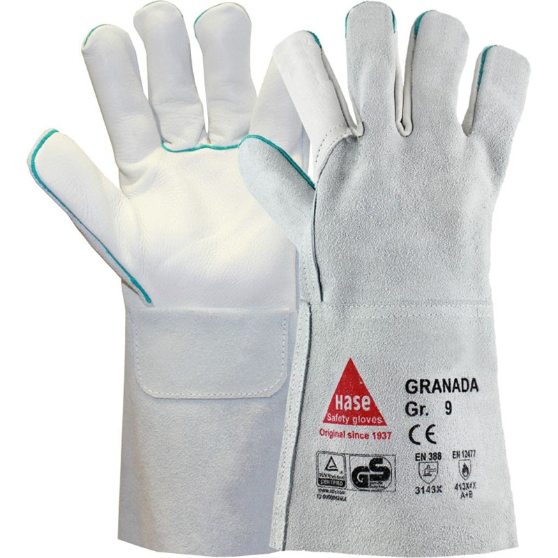 strongAnt GRANADA-Gants de soudure longs en cuir fleur de vachette gants de travail également adaptés aux grillades gants de séc