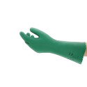 Ansell Fleximax L35 Gants en nitrile, protection contre les produits chimiques et les liquides, Vert, Taille 9 (Sachet de 12 pai