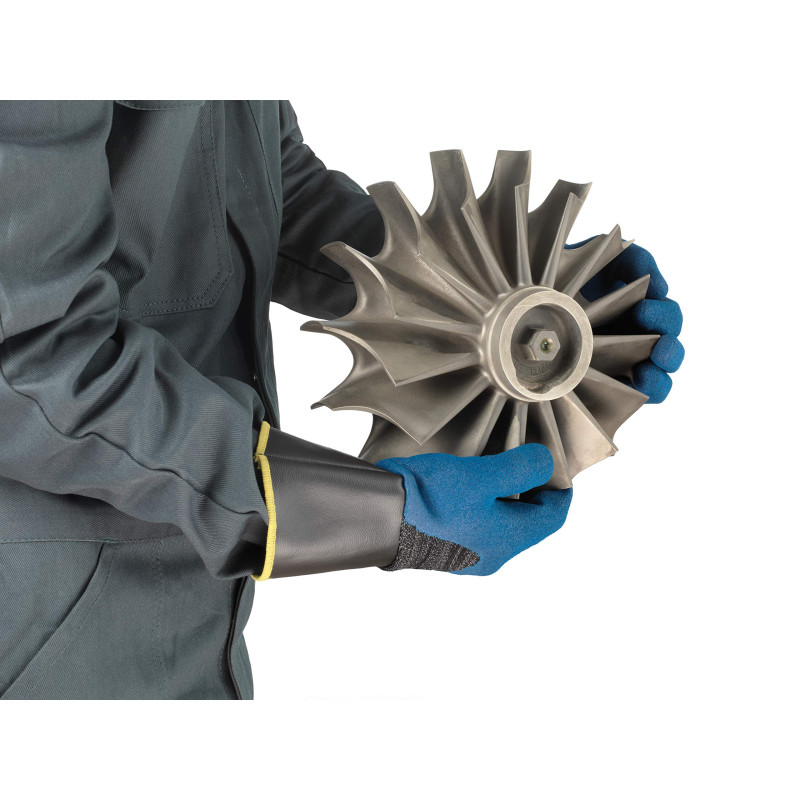 Ansell HyFlex 11-948 Gants oléofuges, protection mécanique, Bleu, Taille 10 (Sachet de 12 paires)
