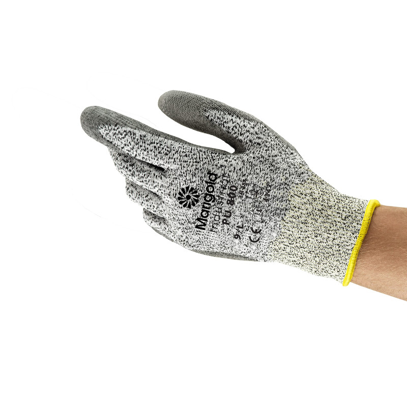Ansell PU800 Gants en polyéthylène, protection contre les produits chimiques et les liquides, Gris, Taille 6 (Sachet de 12 paire