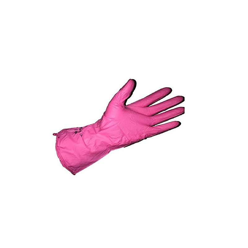 Marigold Industrial Puretough P12p Rose Super léger flexible Ménage Gants en caoutchouc sans latex Lot de 12 paires Taille 9,5