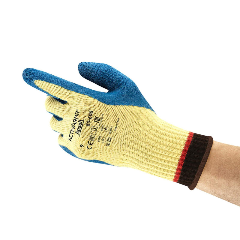 Ansell ActivArmr 80-600 Gants de Travail Manutention Professionnels Ultra Robuste, Gant de Protection Risques Mécaniques, Bricol