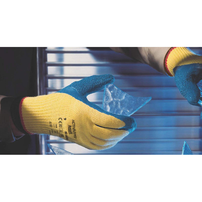 Ansell ActivArmr 80-600 Gants de Travail Manutention Professionnels Ultra Robuste, Gant de Protection Risques Mécaniques, Bricol