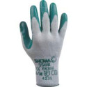 SHOWA 350R, Enduction de Nitrile, Grip polyvalent, Gris/vert, 8/M