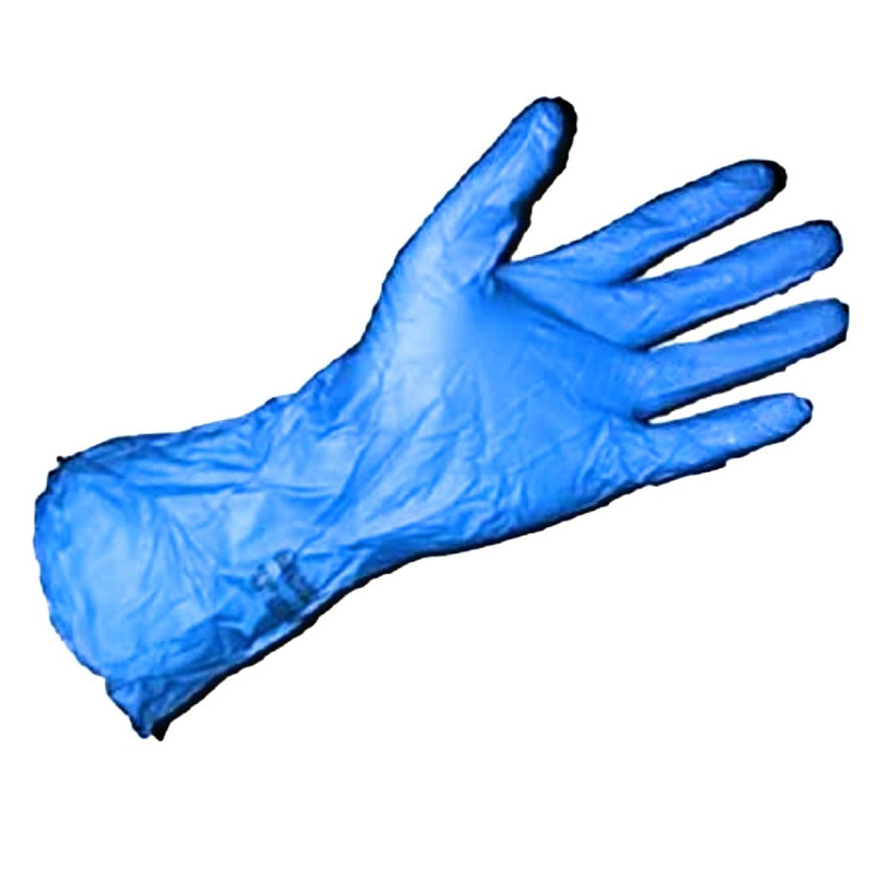 Marigold Industrial Puretough P12b Bleu Super léger flexible Ménage Gants en caoutchouc sans latex Lot de 12 paires Taille 8,5