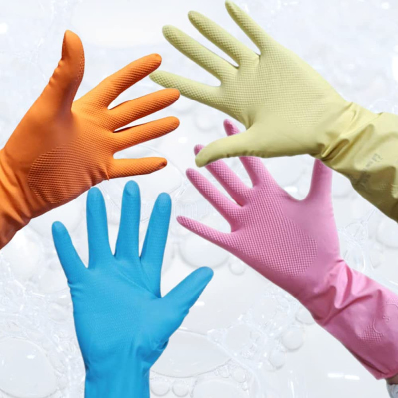 GANTS MÉNAGE ULTRA LÉGER TAILLE S 6,5 Puretough P12p ROSE Super léger flexible caoutchouc sans latex Lot de 12 paires