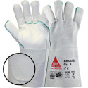 Granada Lot de 6 paires de gants de soudeur longs en cuir avec manchette Taille XL (10)