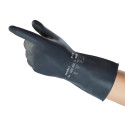 Ansell AlphaTec 87-118 Gants de Protection Chimique en Latex, Haute Résistance à l'Abrasion, Risques Industriels et Produits Dan