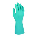 GANTS MÉNAGE NITRILE G25G Etanches Longs pour Nettoyage Vaisselle Linge VERT TAILLE S - 6,5