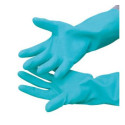 GANTS MÉNAGE NITRILE G25G Etanches Longs pour Nettoyage Vaisselle Linge VERT TAILLE S - 6,5
