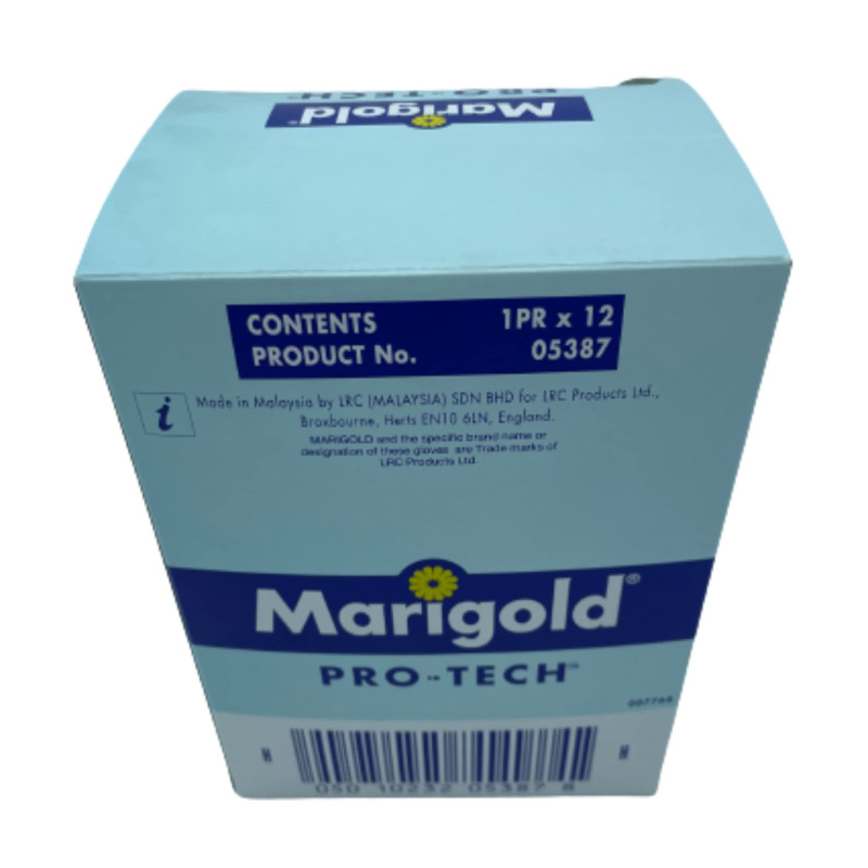 MARIGOLD - LOT DE 12 PAIRES DE GANTS POUR LA COLORATION DES CHEVEUX/TEINTURE COLORATION - GANTS HYPOALLERGENIQUE POUR COIFFEURS