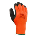 1 paire de gants Marigold VIZ PF isolant thermique en latex Acrylique Tricot Gant de poignet, taille 10, Orange