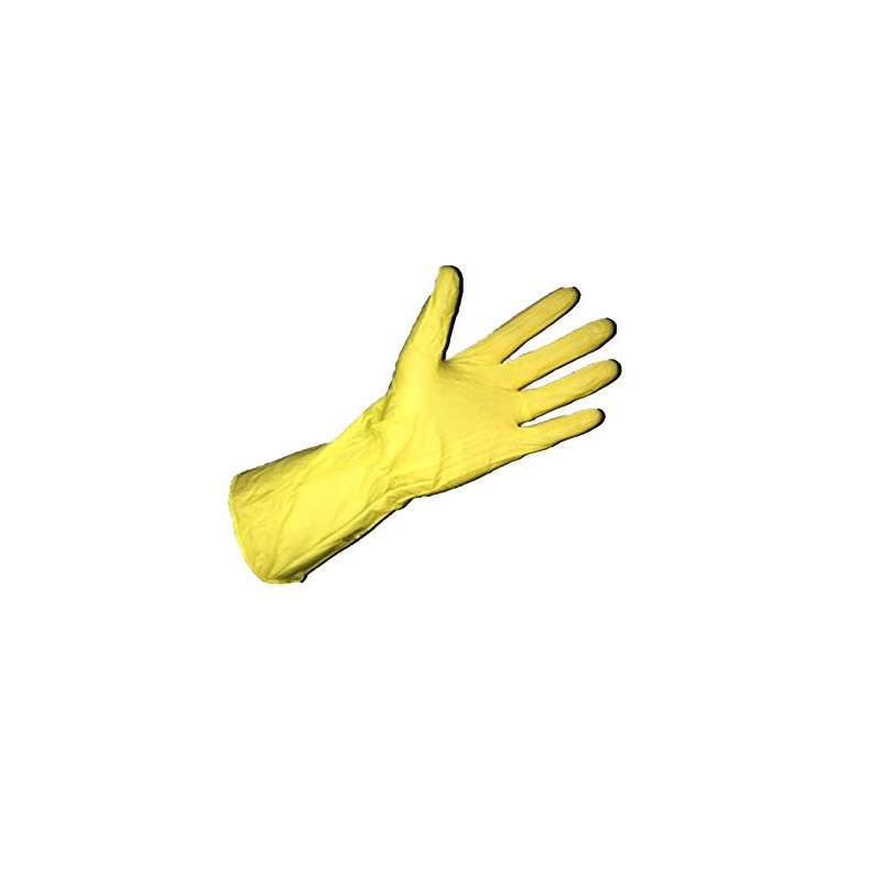 Marigold Industrial Puretough P12y Jaune Super Poids léger flexible Ménage Gants en caoutchouc sans latex Lot de 12 paires