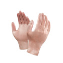 Ansell DuraTouch 34-755 Gants en vinyle, protection contre les produits chimiques et les liquides, Transparente, Taille 7.5 (Boî