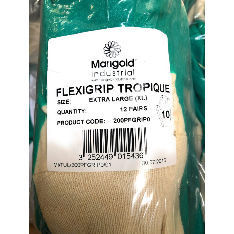 Gants de protection FLEXIGRIP TROPIQUE taille 10-12 paires