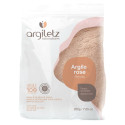 ARGILETZ - Masque & bain à l argile rose 200 g - Masque visage et cheveux et pour le bain - Peaux sensibles - Couleur Rose Trans