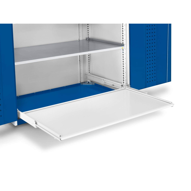 cubio Étagère pour Placard 105 x 65 x 2.5 cm Bleu/Blanc