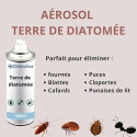 DSTOCK60 - Terre de diatomée aérosol 500 ml - Destinés aux poulaillers, clapiers et litières - Élimine les insectes et acariens
