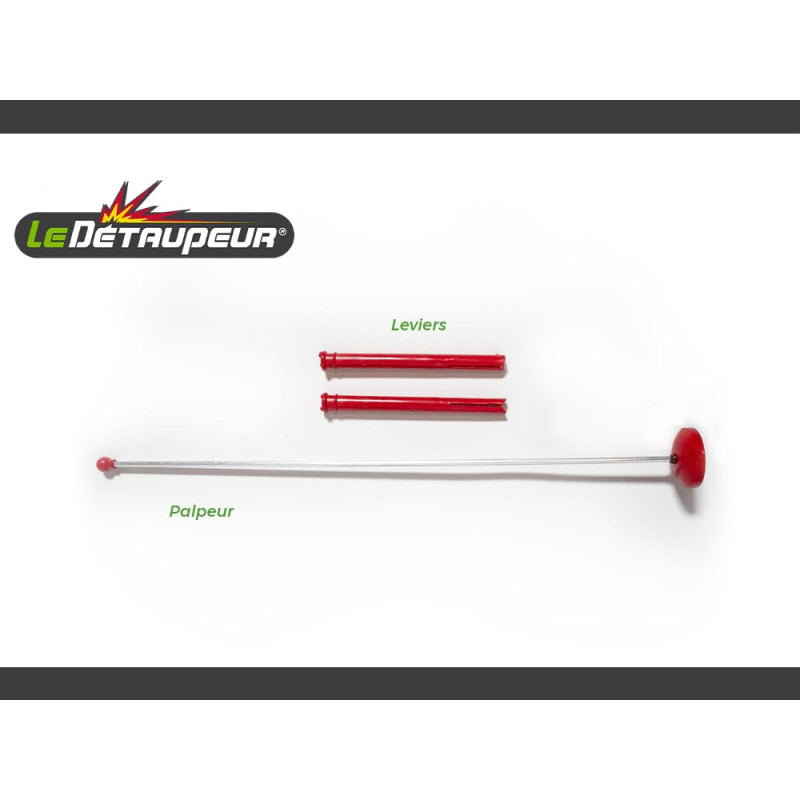 DETAUPEUR Kit SAV 2 Tiges + 1 Palpeur Taupes et Pieges Anti Campagnols | Utilisable sous la Pluie | Armement en Toute Sécurité,