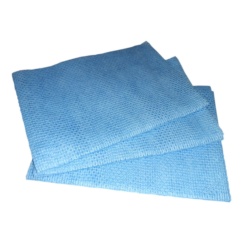 LAVETTES POUR LA TRAITE ET SALLE DE TRAITE - 40 X 35 CM - ANTIBACTÉRIENNE - RÉSISTANTE - USAGE LONG - PAQUET DE 25 (Bleu)