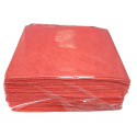 LAVETTES POUR LA TRAITE ET SALLE DE TRAITE - 40 X 35 CM - ANTIBACTÉRIENNE - RÉSISTANTE - USAGE LONG - PAQUET DE 25 (Rouge)
