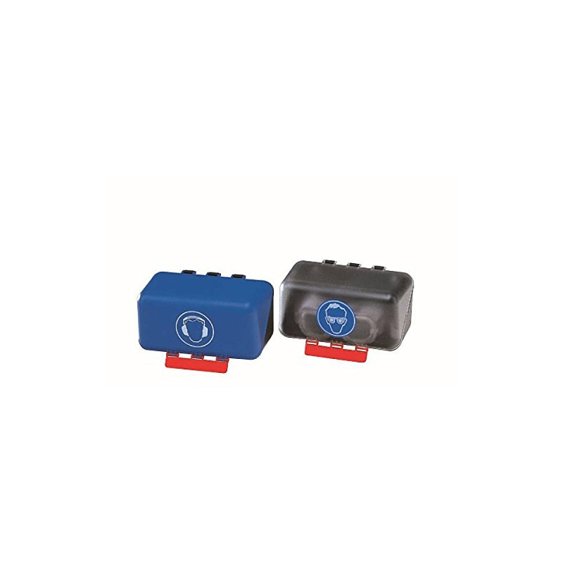 Lemax® Secubox pour lunettes de protection (Bleu) pour jusqu'à 12 Lunettes