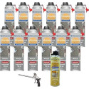 DSTOCK60 – Pack de 12 mousses expansives polyuréthanes projetables 700 ml + 1 pistolet + 1 nettoyant mousse - compatible multi-s