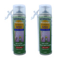 DSTOCK60 - Lot de 2 - Mousses expansives manuelles 300ml - mousse polyuréthane professionnelle - Isole, colle, rebouche - extéri