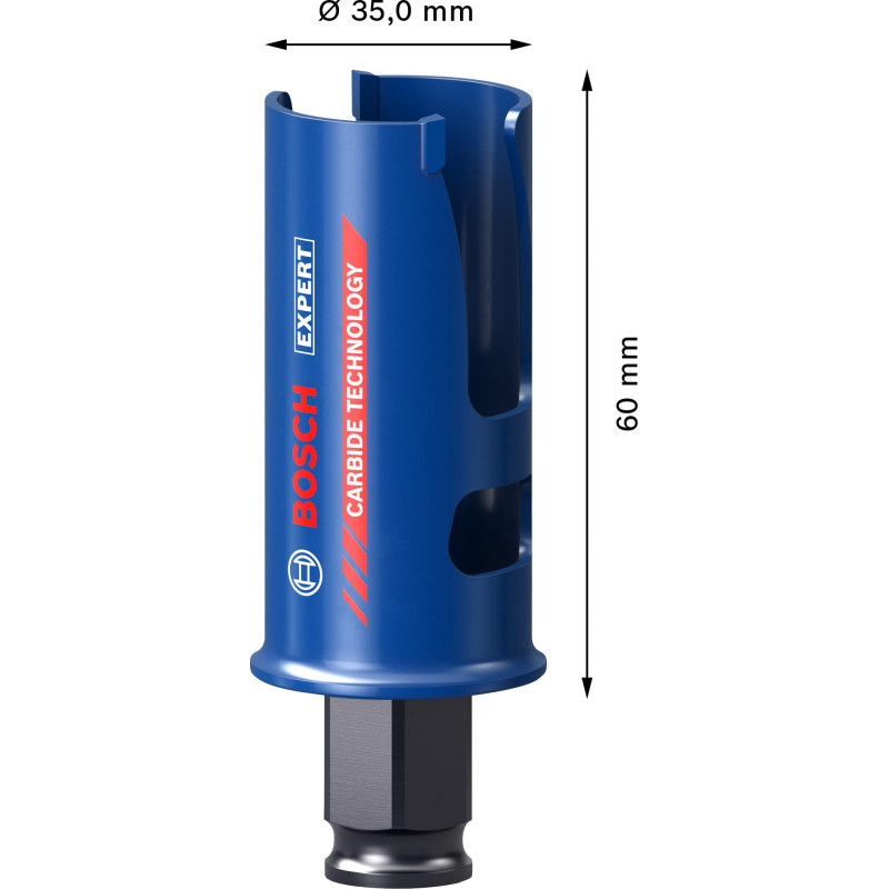 Bosch Professional 1x Scies trépans Expert Construction Material (pour Bois résineux, Ø 35 mm, Accessoires Perceuse à percussion