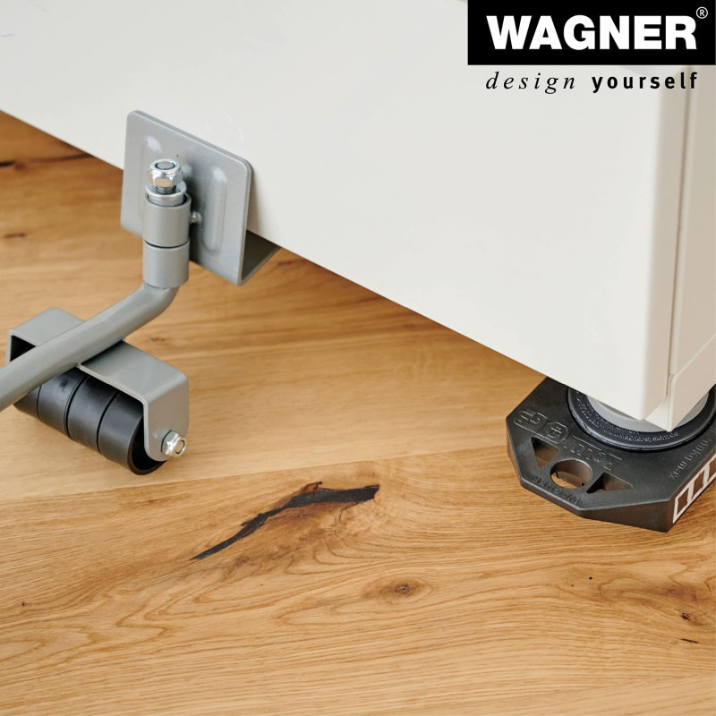 WAGNER Chariot de déménagement MM 3120 I 36 x 6,5 x 3,5 cm charge 150 kg I élévateur de meubles I élévateur I pour soulever et d