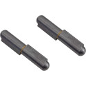 Gedotec Charnière de Porte à Souder | Hauteur: 120 mm | 2 Pièces - Paumelles pour portes & machines | Paumelles à souder en méta