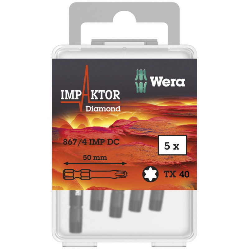 867/4 IMP DC Impaktor TORX® DIY Bits-5 x 867/4 IMP DC TX 40x50