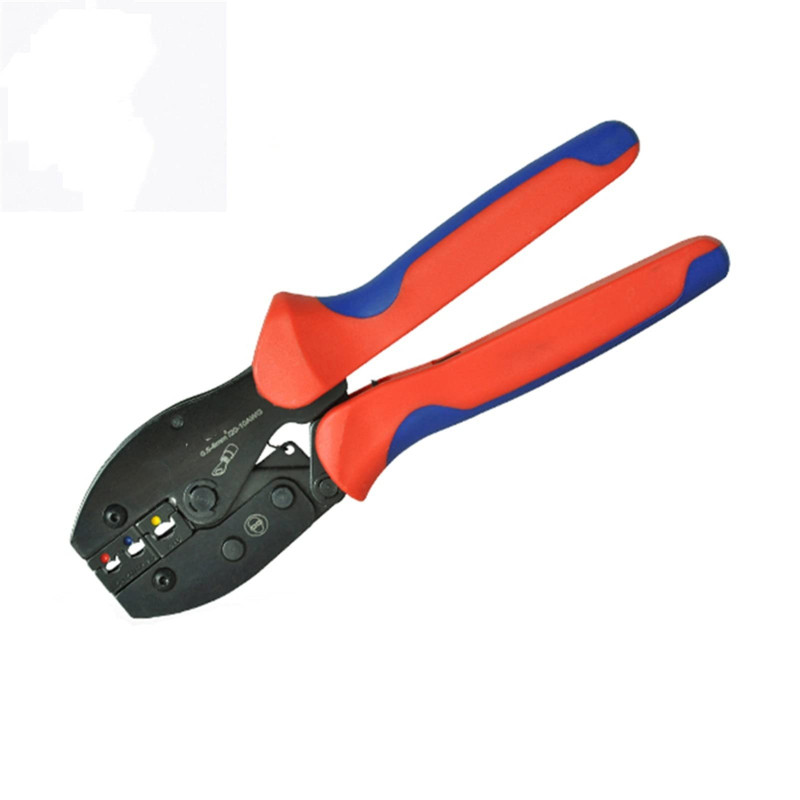 KM Pince à sertir pré-isolée pour connecteur RV SV Pince à sertir Type à cliquet Connecteur mâle femelle Outils de sertissage (L