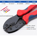 KM Pince à sertir pré-isolée pour connecteur RV SV Pince à sertir Type à cliquet Connecteur mâle femelle Outils de sertissage (L