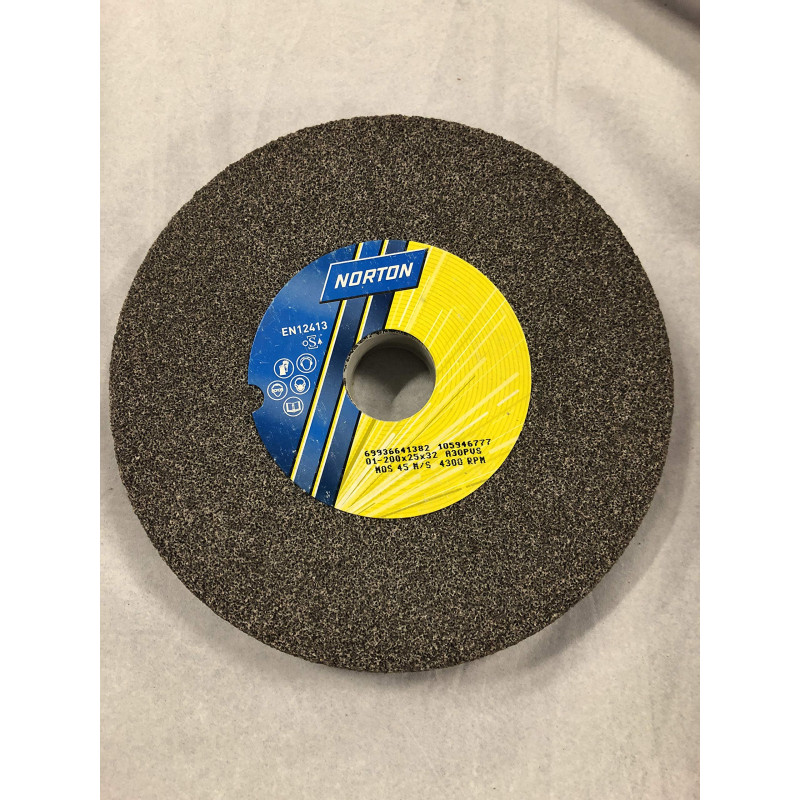 Norton - Molette vitrifié Ø 200 x 25 x 32 général a30pvs Marron