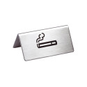 Durable fumeurs Support de table Argent Ne pas fumer metallic-silber