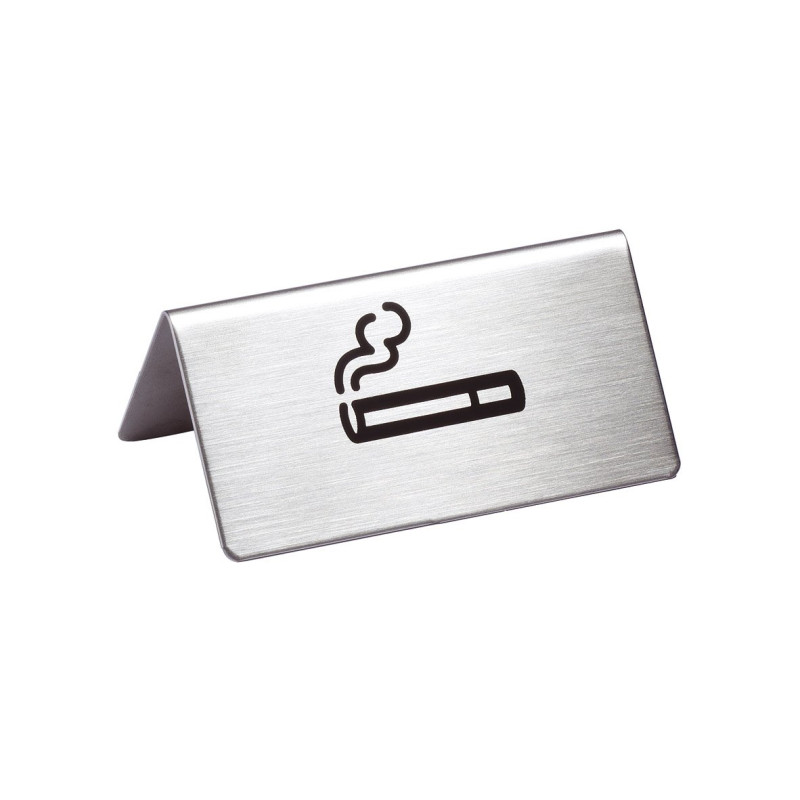Durable fumeurs Support de table Argent Ne pas fumer metallic-silber