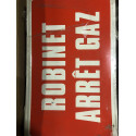 PANCARTE ALU « ROBINET ARRET GAZ »