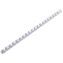 Genie 12379 10 reliures en plastique, 25 pièces, format a4 compatibles avec toutes les relieuses blanc