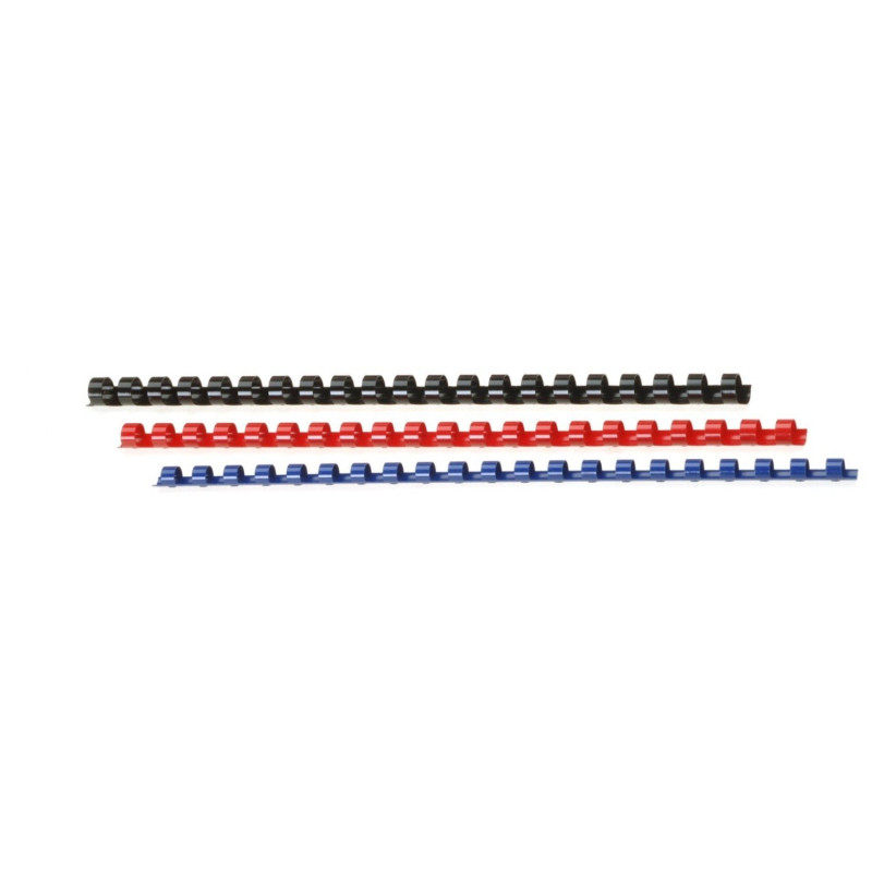 Genie 12379 10 reliures en plastique, 25 pièces, format a4 compatibles avec toutes les relieuses blanc