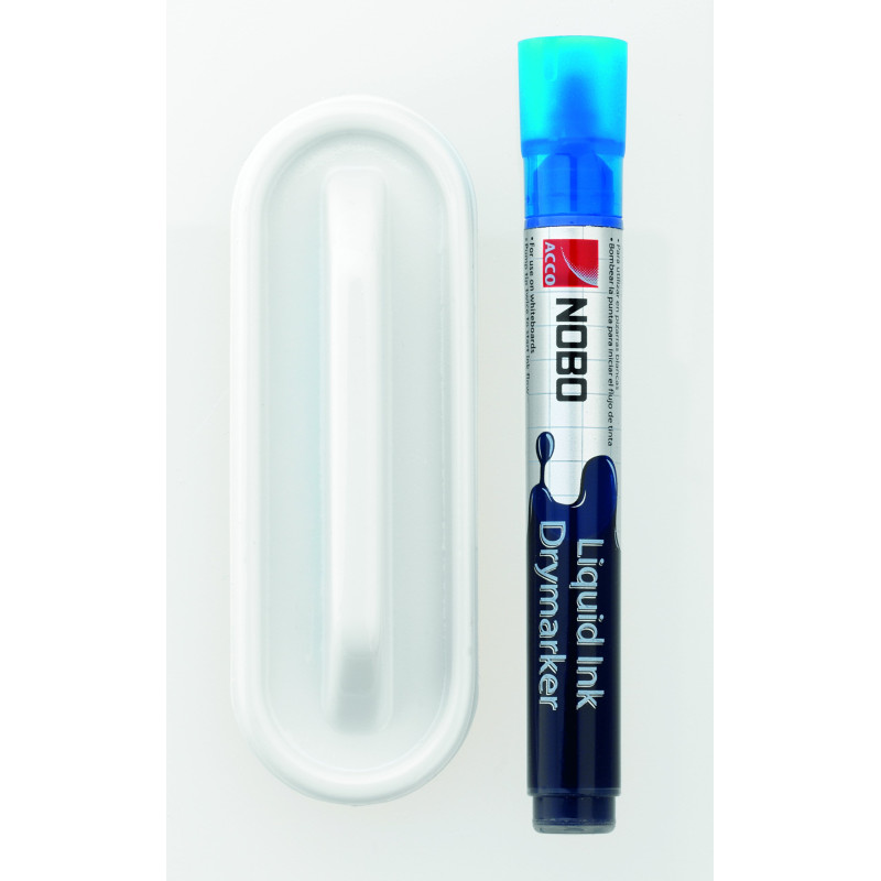 Nobo Mini Effaceur pour Tableau Blanc, Surfaces Effaçables à Sec, 8554100, Blanc