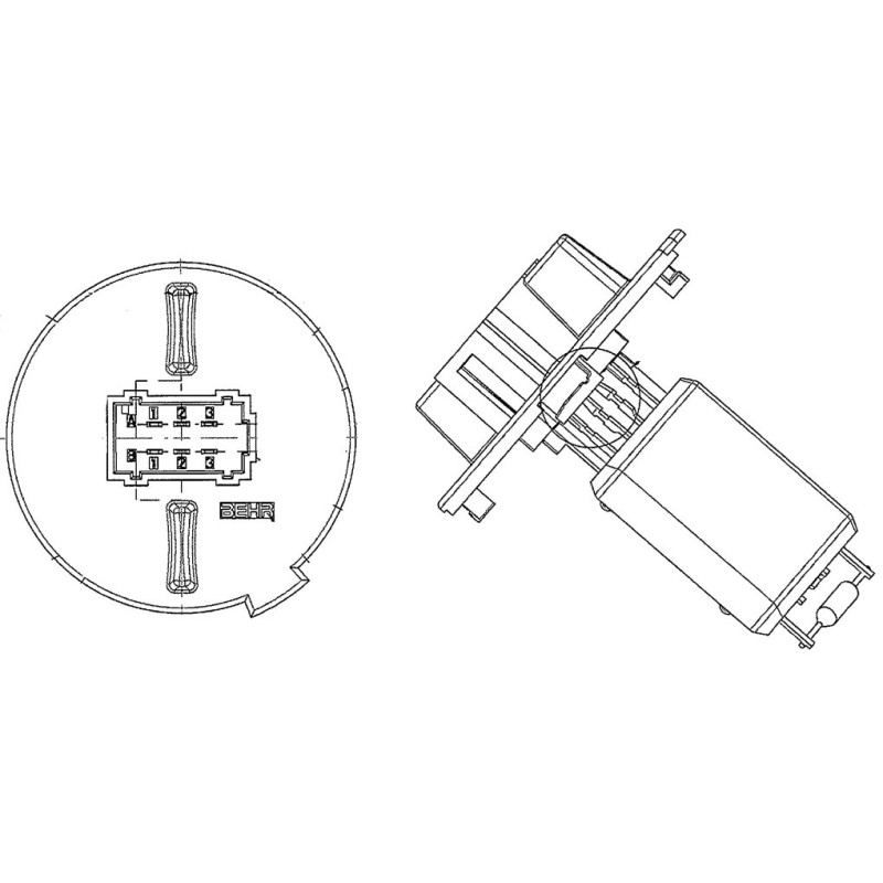 BEHR HELLA SERVICE 9ML 351 321-551 *** PREMIUM LINE *** Résistance, pulseur d'air habitacle