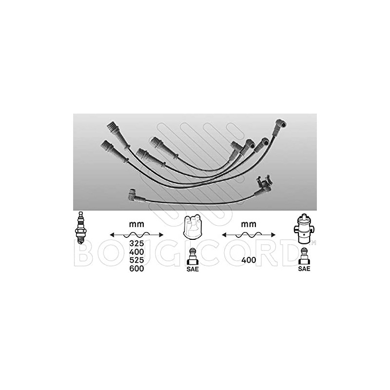 Bougicord 2471 Jeu de fils d'allumage