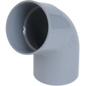 coude pvc - mâle / femelle - 87 degrés30 - diamètre 110 mm - nicoll cv8