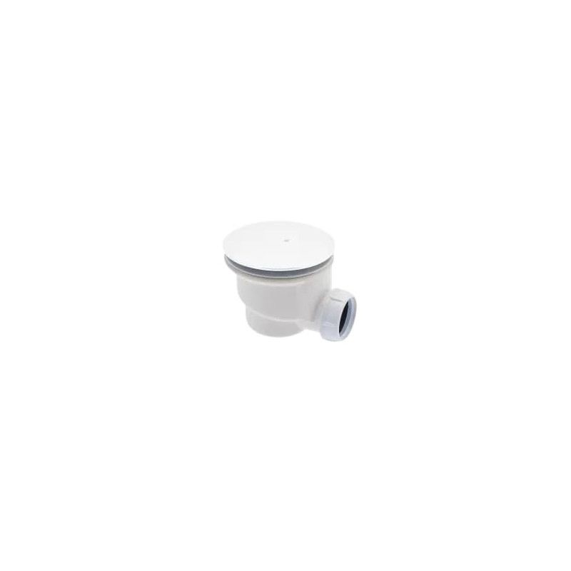 Bonde receveur de douche plastique standard 90 x 40 mm blanc Nicoll - réf 0205356