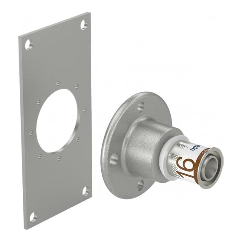Uponor S-Press Plus Passage mural droit 16mmx1/2bi