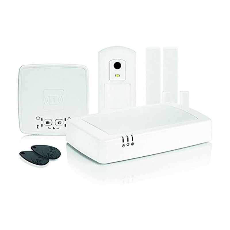 Honeywell Home HS912S Pack Alarme sans Fil connecté avec détecteur de Mouvement à Prise de Photos evohome Security, Blanc